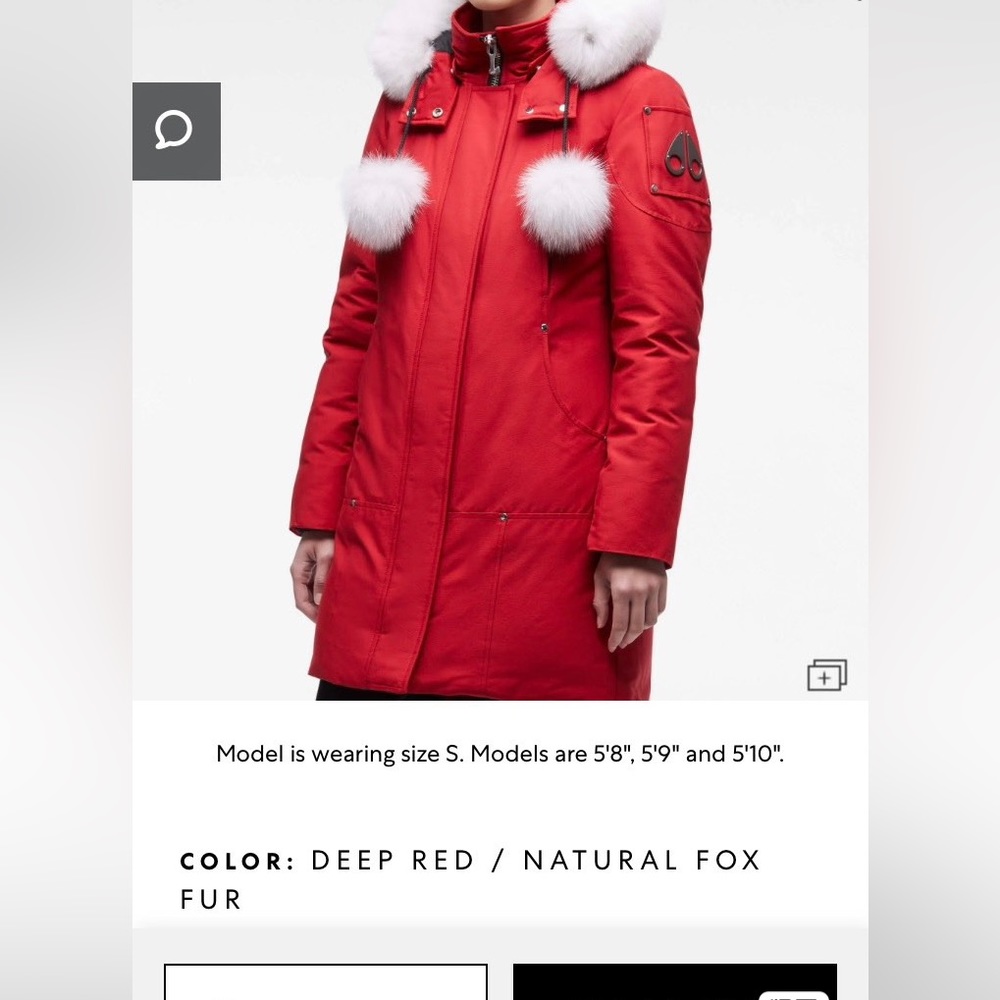 COPY - Moose Knuckles Red Size S